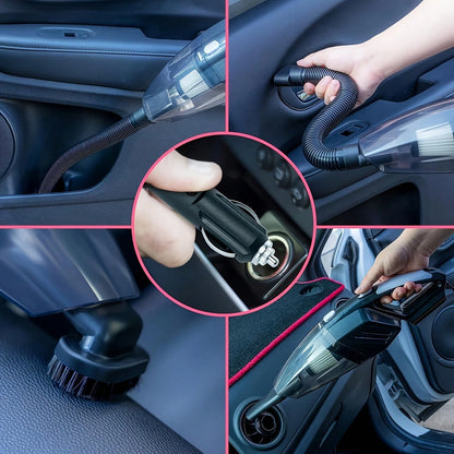 19pcs Car Cleaning Wash Kit Interior Detailing Cleaner Kit With High Power Handheld Vacuum, Brush Set, Windshield Tool, Duster, Towels, Complete Car Care Tool