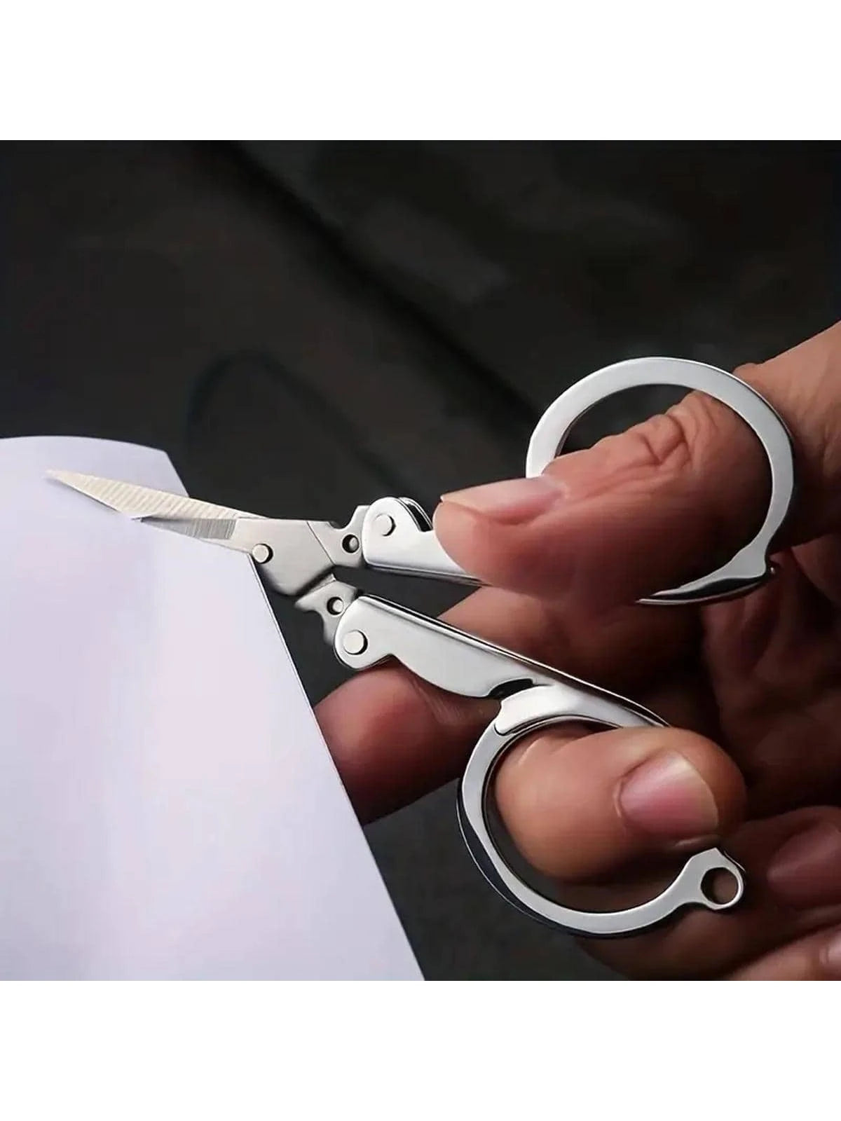1pc/2pcs/4pcs Stainless Steel Folding Small Scissors Travel Scissors Sewing Scissors Portable Mini Scissors