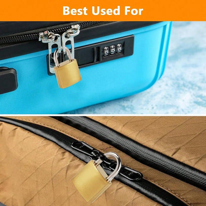1pc/2pcs Antique Copper Multi-Function Anti-Theft Padlock, Single Lock, Comes With 2 Keys, Suitable For Key Door Lock, Gym Locker, Hook Lock, Toolbox And Backpack