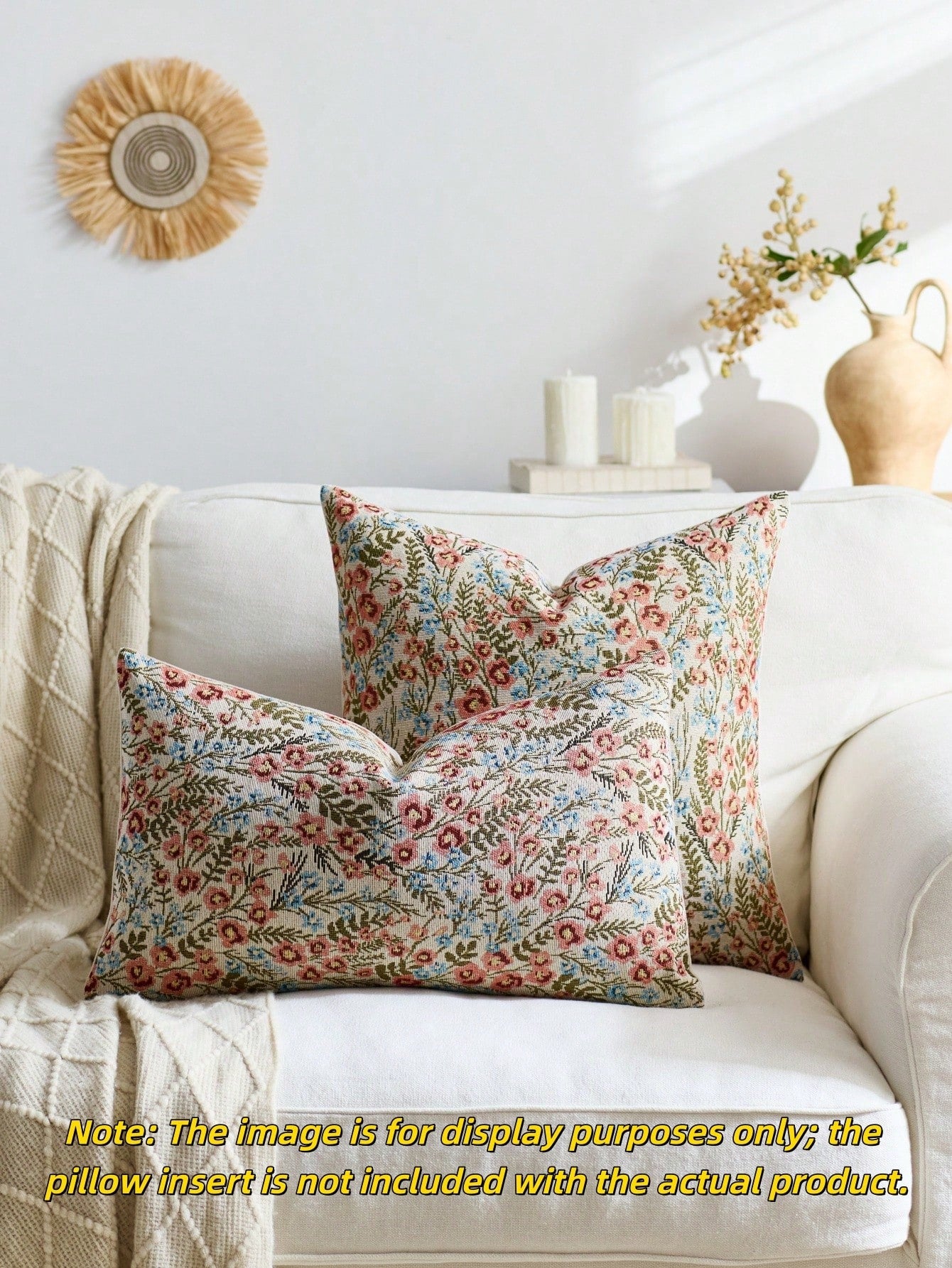 1pc/2pcs Floral Pattern Decorative Throw Pillow Cover, Suitable For All Seasons, Available In Multiple Colors, Patterns And Sizes, High-Density Jacquard Fabric Pillowcase (Pillow Insert Not Included)