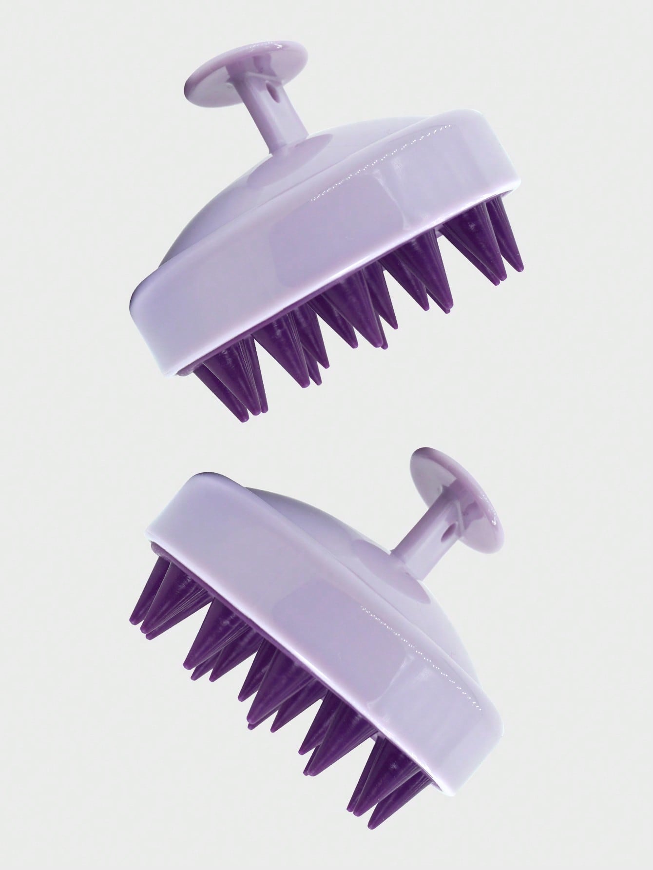 1pc/2pcs Silicone Shampoo Brush, Scalp Massager, Wet & Dry Hair Washing Massage Brush, Manual Scalp Cleansing Brush, Soft Silicone Bristles, Unisex, Removes Dandruff, Ultra Soft Silicone Scalp Exfolia