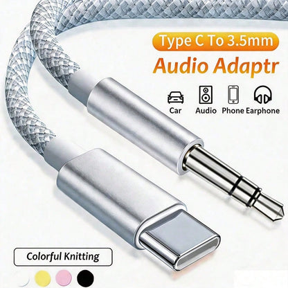 1pc 3.5mm Aux Audio Cable Adapter Cord Compatible With IPhone 17 Series, Suitable For Car, Home Stereo Speakers, Headphones, Compatible With IPhone 17 Pro Max/17 Pro/17 Plus/17/16/15, S25/S24/S23/S22