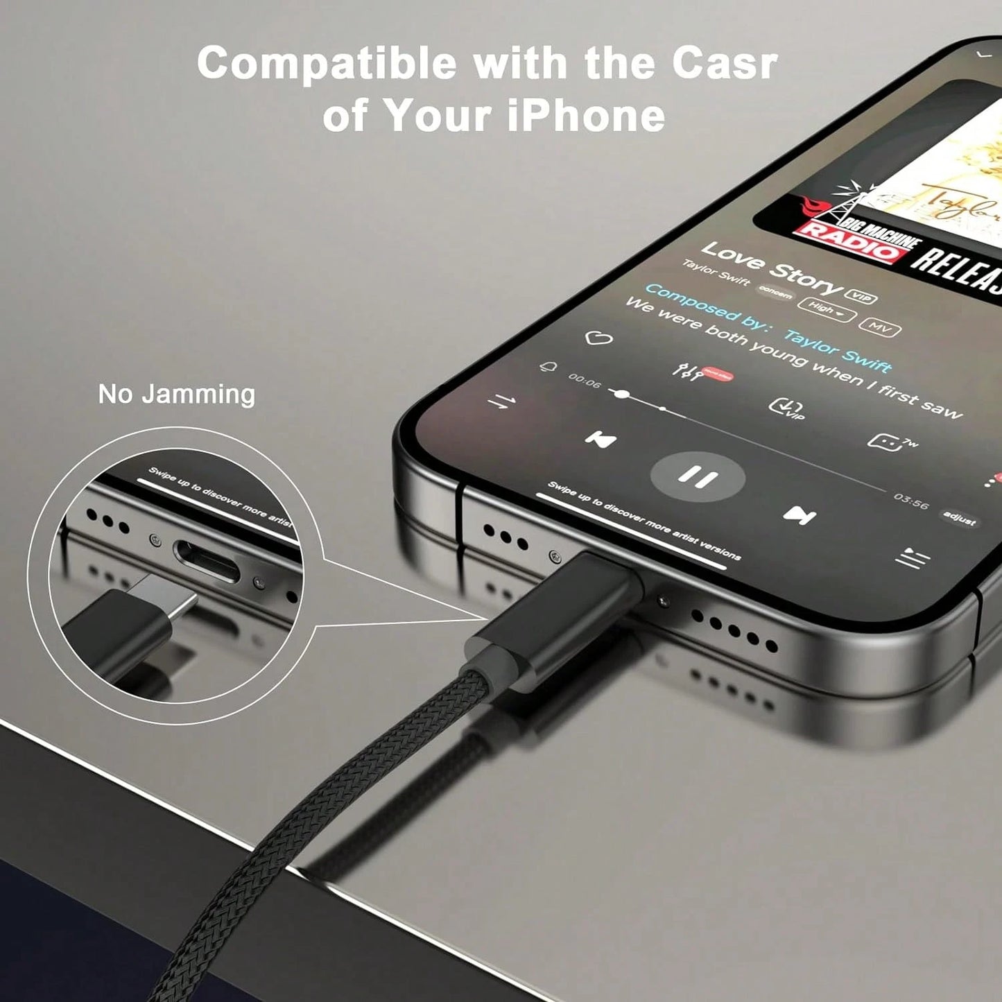 1pc 3.5mm Aux Audio Cable Adapter Cord Compatible With IPhone 17 Series, Suitable For Car, Home Stereo Speakers, Headphones, Compatible With IPhone 17 Pro Max/17 Pro/17 Plus/17/16/15, S25/S24/S23/S22