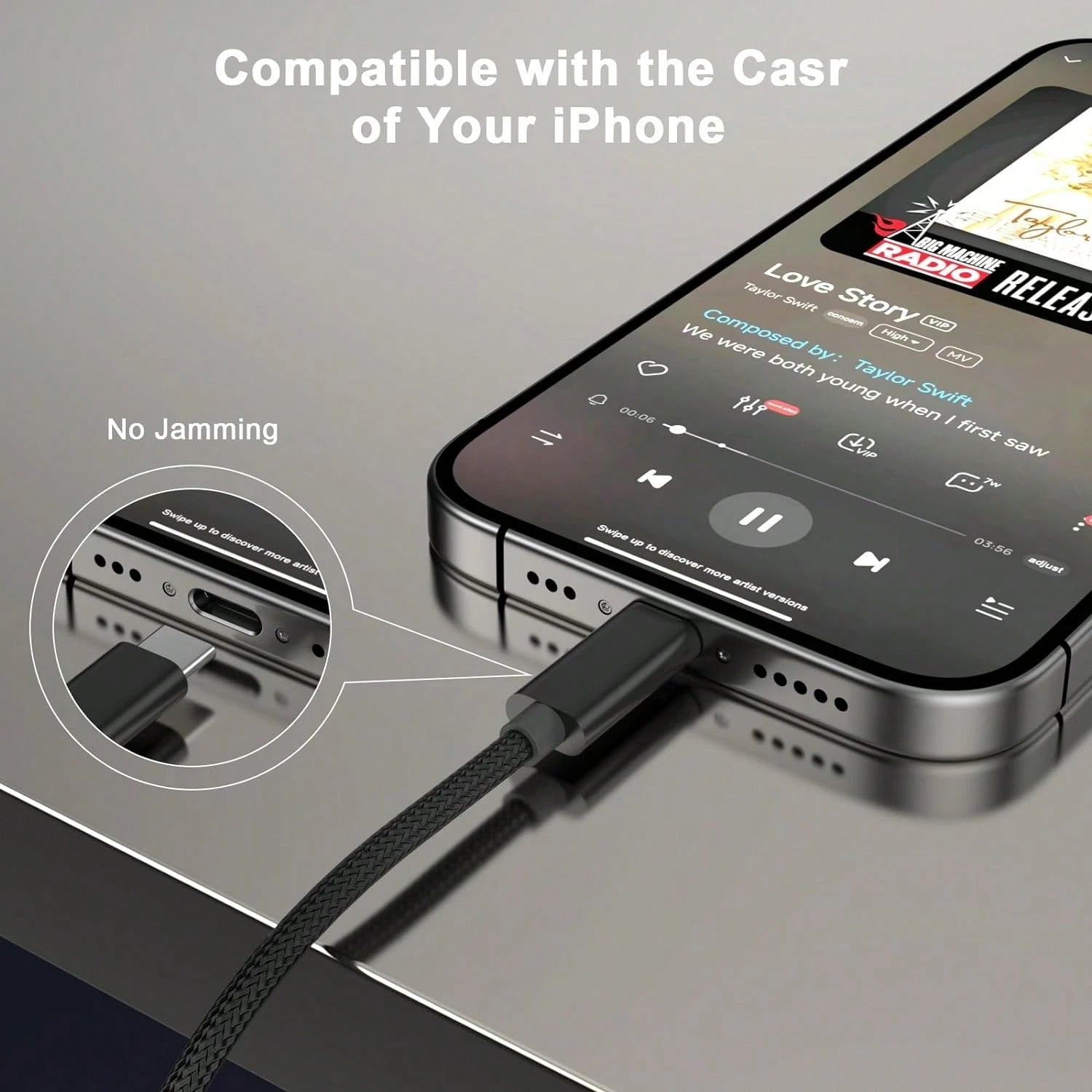 1pc 3.5mm Aux Audio Cable Adapter Cord Compatible With IPhone 17 Series, Suitable For Car, Home Stereo Speakers, Headphones, Compatible With IPhone 17 Pro Max/17 Pro/17 Plus/17/16/15, S25/S24/S23/S22
