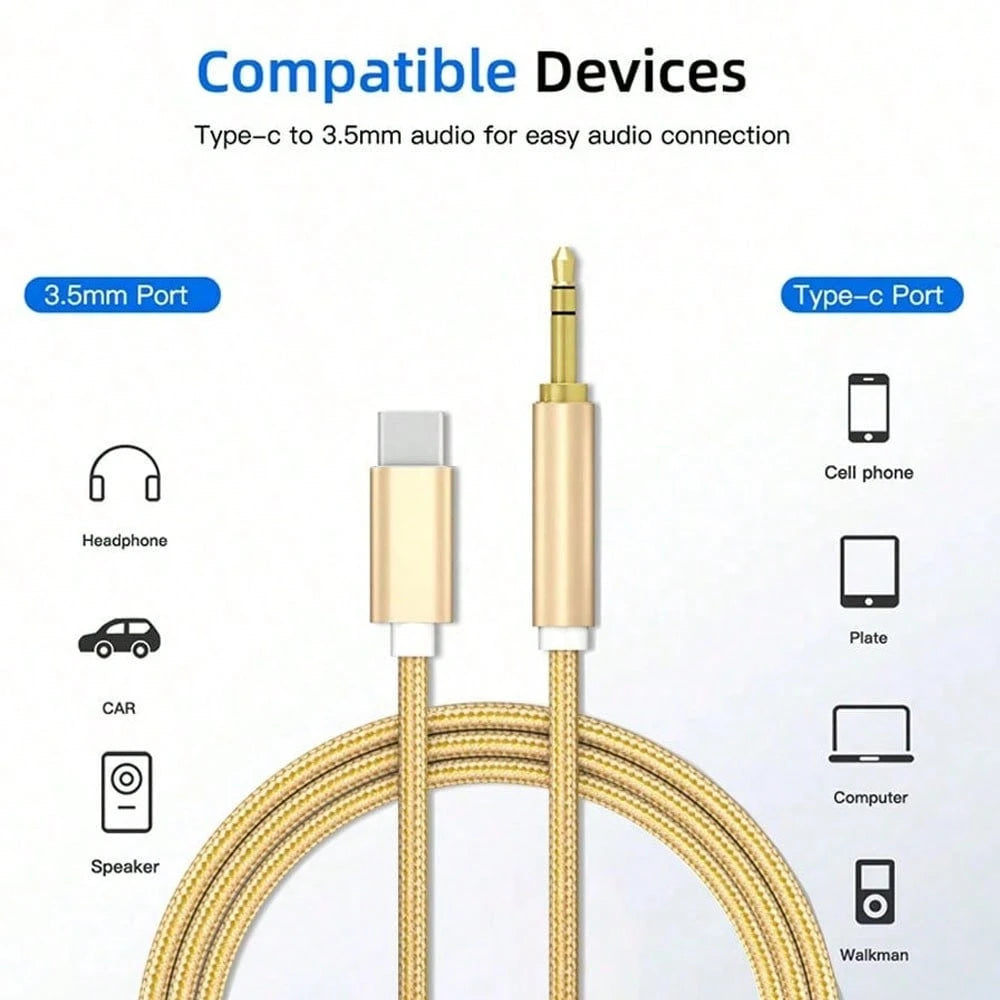 1pc 3.5mm Aux Audio Cable Adapter Cord Compatible With IPhone 17 Series, Suitable For Car, Home Stereo Speakers, Headphones, Compatible With IPhone 17 Pro Max/17 Pro/17 Plus/17/16/15, S25/S24/S23/S22