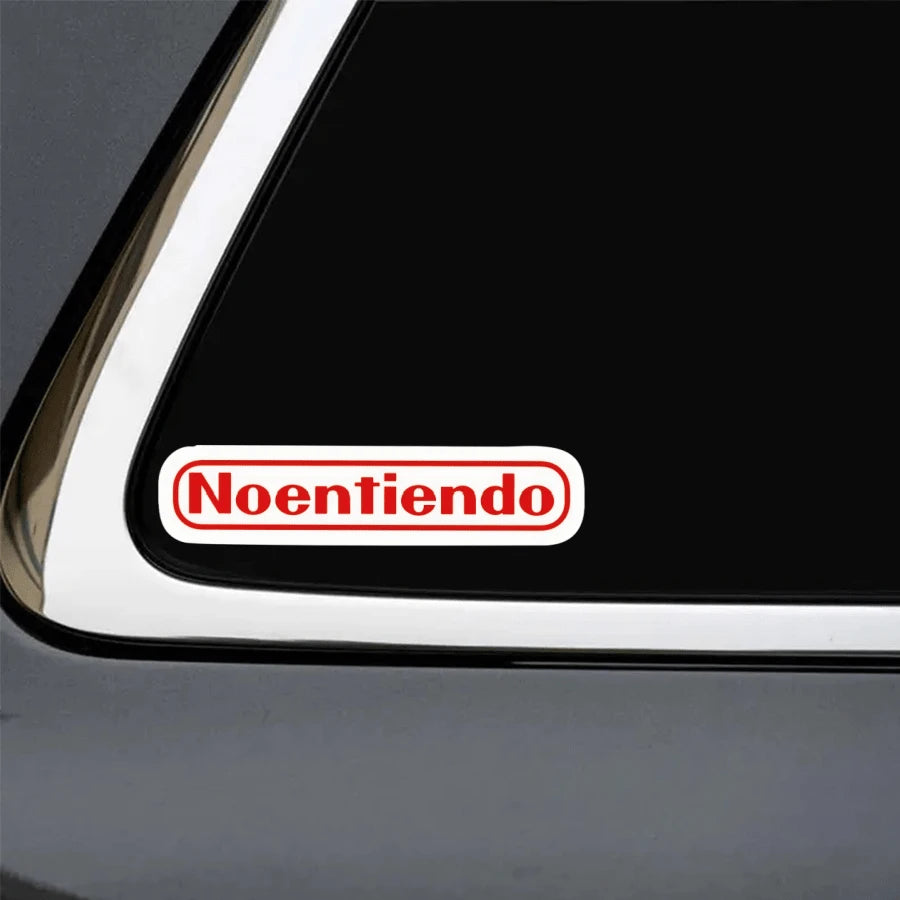 1pc 3-Inch Removable Waterproof Outdoor PVC Durable Vinyl Sticker, Funny "No Entiendo" Spanish Meme Humor Viral Gen Z Gamer Joke Sarcastic "I Don't Understand" Perfect For Laptop Phone Water Bottle Sk