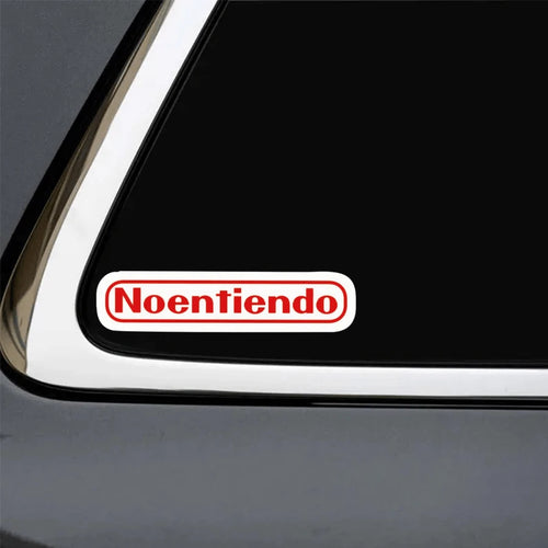 1pc 3-Inch Removable Waterproof Outdoor PVC Durable Vinyl Sticker, Funny "No Entiendo" Spanish Meme Humor Viral Gen Z Gamer Joke Sarcastic "I Don't Understand" Perfect For Laptop Phone Water Bottle Sk