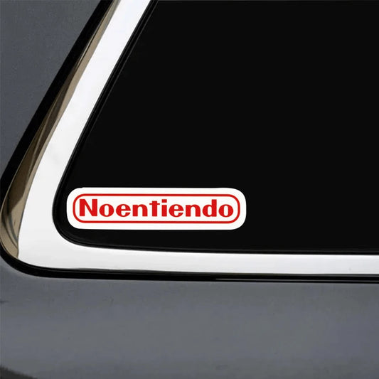 1pc 3-Inch Removable Waterproof Outdoor PVC Durable Vinyl Sticker, Funny "No Entiendo" Spanish Meme Humor Viral Gen Z Gamer Joke Sarcastic "I Don't Understand" Perfect For Laptop Phone Water Bottle Sk
