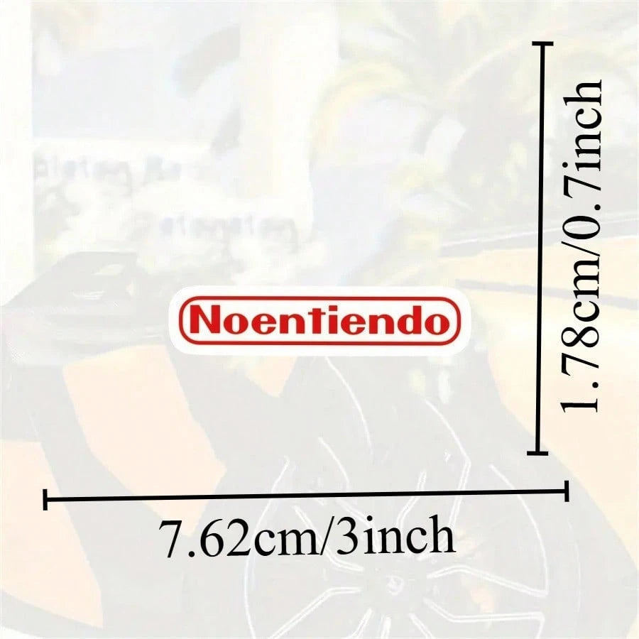 1pc 3-Inch Removable Waterproof Outdoor PVC Durable Vinyl Sticker, Funny "No Entiendo" Spanish Meme Humor Viral Gen Z Gamer Joke Sarcastic "I Don't Understand" Perfect For Laptop Phone Water Bottle Sk