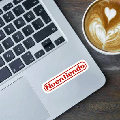 1pc 3-Inch Removable Waterproof Outdoor PVC Durable Vinyl Sticker, Funny "No Entiendo" Spanish Meme Humor Viral Gen Z Gamer Joke Sarcastic "I Don't Understand" Perfect For Laptop Phone Water Bottle Sk