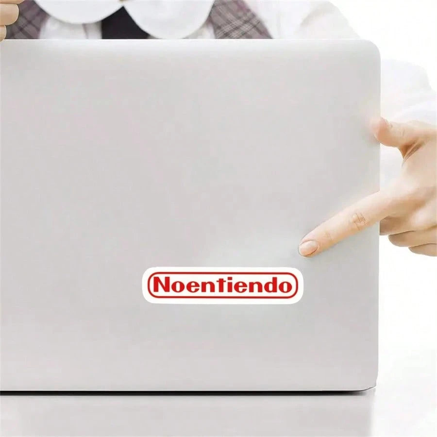 1pc 3-Inch Removable Waterproof Outdoor PVC Durable Vinyl Sticker, Funny "No Entiendo" Spanish Meme Humor Viral Gen Z Gamer Joke Sarcastic "I Don't Understand" Perfect For Laptop Phone Water Bottle Sk