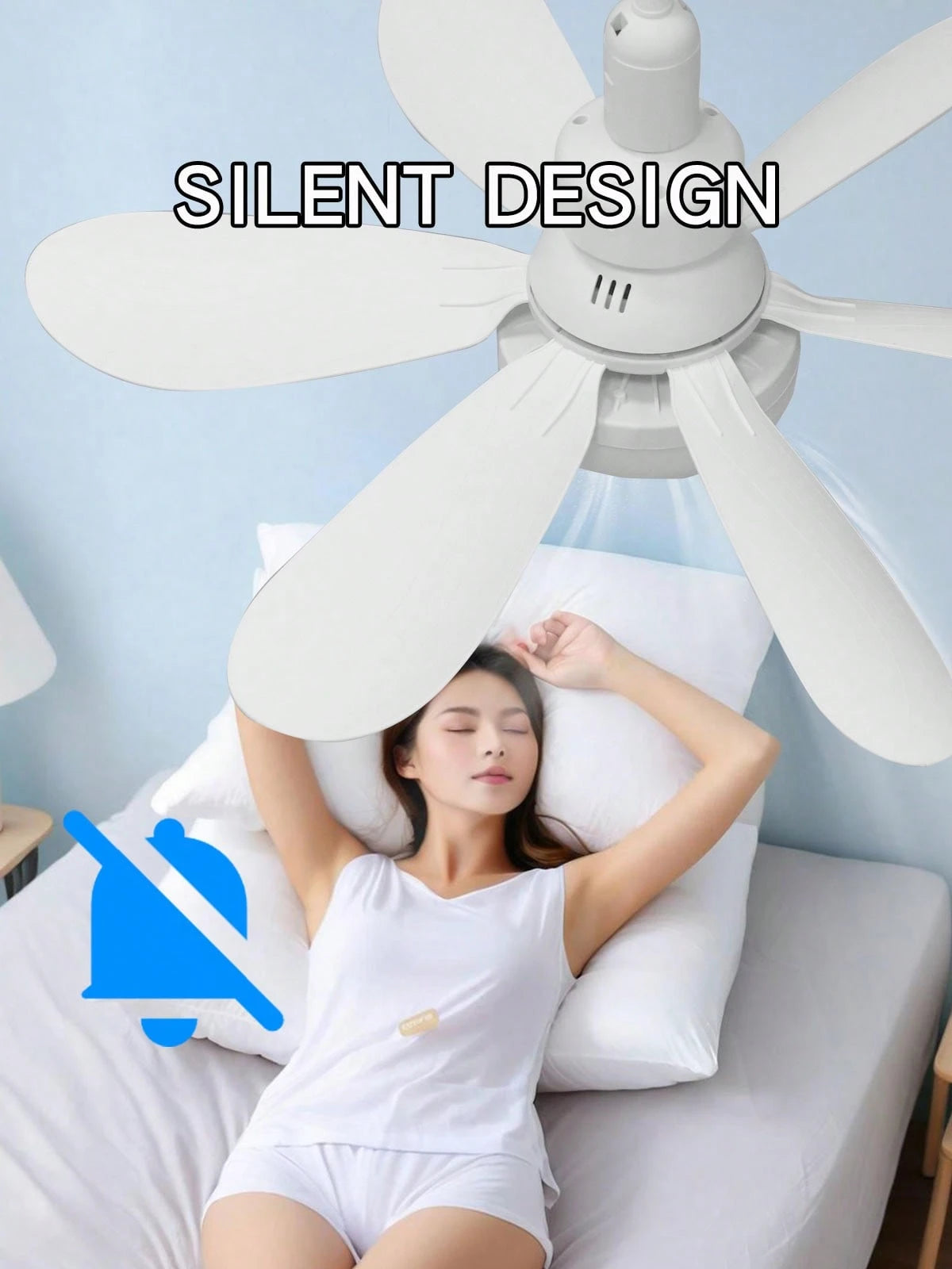 1pc 30W Dimmable LED Ceiling Fan Light With Remote Control, 6 Blades, Quiet Operation, 3 Color Temperatures, 3 Wind Speeds, Timer Function, Suitable For Bedroom, Living Room, Kitchen