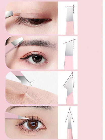 1pc/4pcs High Precision Eyebrow Tweezers Set, Includes Eyebrow Tweezers, Eyelash Tweezers, Hair Removal Tweezers,Makeup,Cheap,Room Decor,Vanity,Travel,Bedroom,Makeup Accessories,Tweezers,Cheap,Stockin
