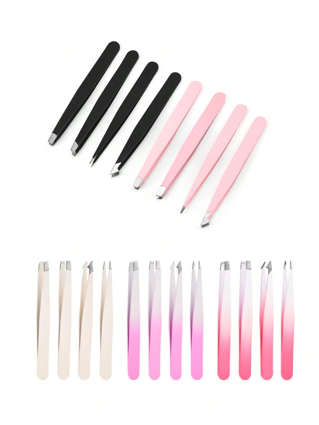1pc/4pcs High Precision Eyebrow Tweezers Set, Includes Eyebrow Tweezers, Eyelash Tweezers, Hair Removal Tweezers,Makeup,Cheap,Room Decor,Vanity,Travel,Bedroom,Makeup Accessories,Tweezers,Cheap,Stockin