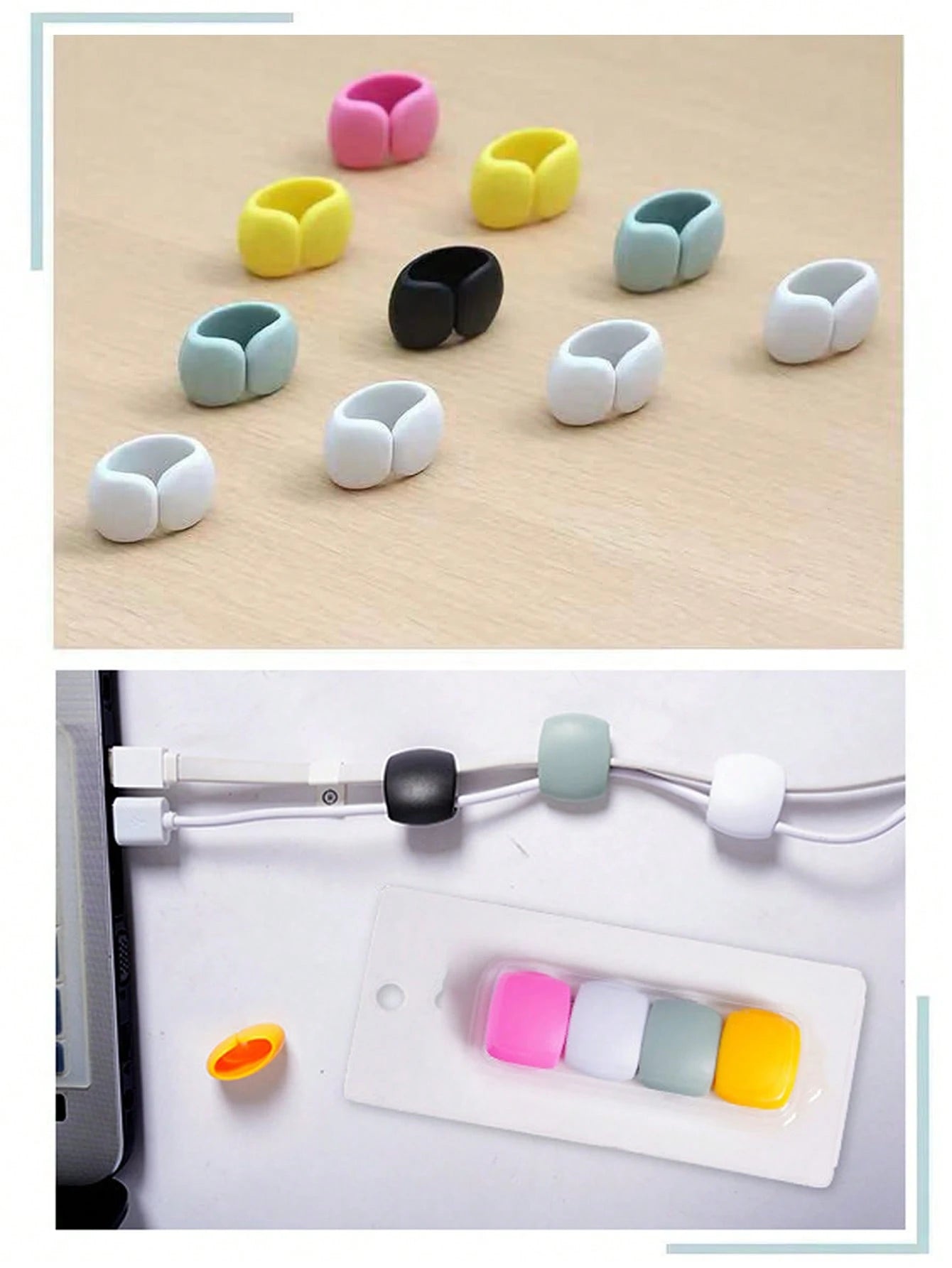 1pc/5pcs/10pcs Data Cable Storage Buckle, Power Cable Winding Device, Home Appliance Cable Group Organizer, Travel Data Cable Consolidation Organizer