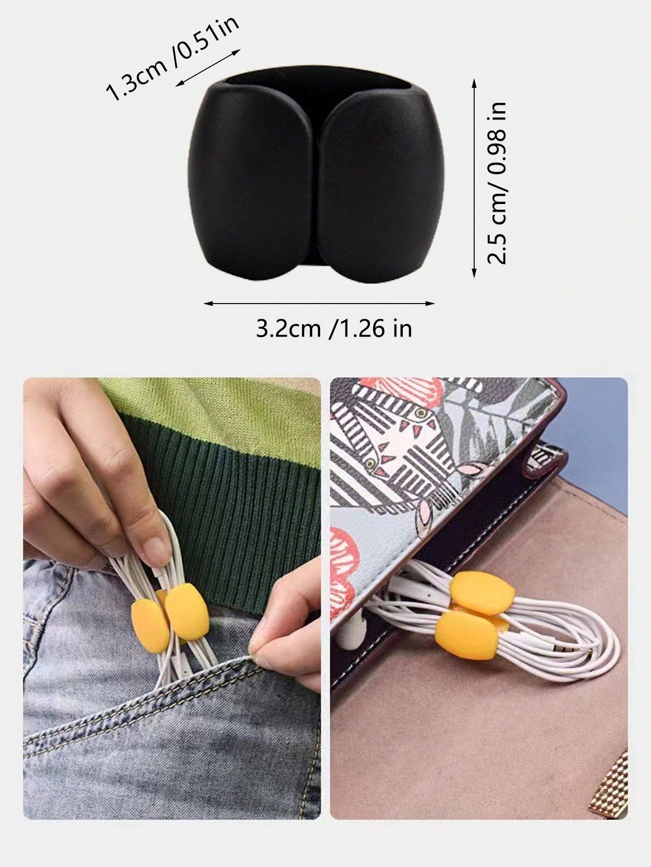 1pc/5pcs/10pcs Data Cable Storage Buckle, Power Cable Winding Device, Home Appliance Cable Group Organizer, Travel Data Cable Consolidation Organizer