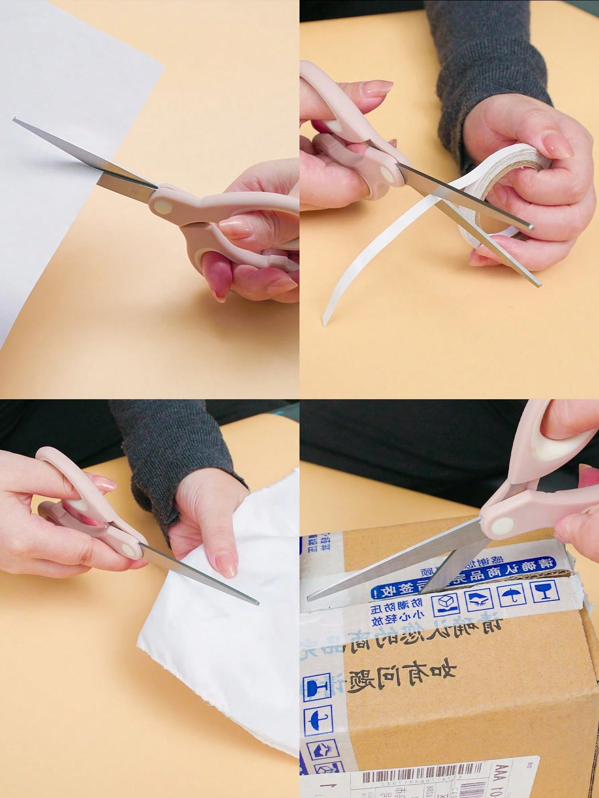 1Pc 6.5" (16.5cm) Multi-Purpose Stainless Steel Scissors For Office And Home Use- Durable, Portable, Multi-Purpose Craft And Paper Cutting Tool With Comfort Grip Handles,Back To School,School Supplie