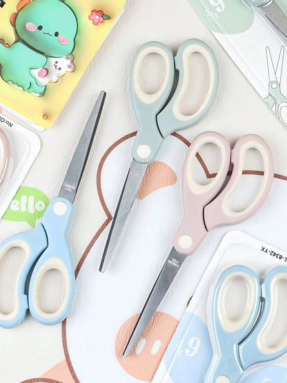 1Pc 6.5" (16.5cm) Multi-Purpose Stainless Steel Scissors For Office And Home Use- Durable, Portable, Multi-Purpose Craft And Paper Cutting Tool With Comfort Grip Handles,Back To School,School Supplie