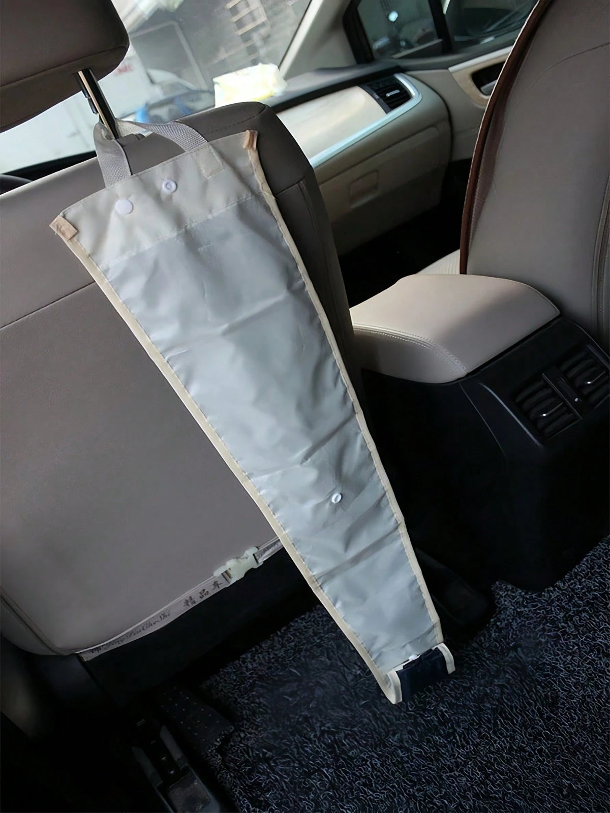 1Pc 86Cm Car Waterproof Umbrella Cover Foldable Dual-Use Rear Seat Hanging Storage Bag, Umbrella Storage Bag-Blue