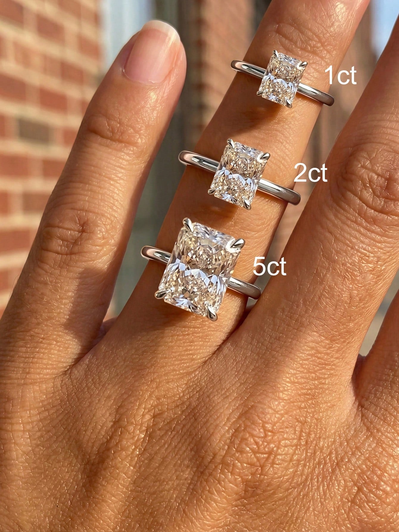 1pc 925 Sterling Silver 1-5 Carat Princess Cut Cubic Zirconia Women's Wedding Ring/Engagement Ring/Bridesmaid Ring, Exquisite Jewelry Gift