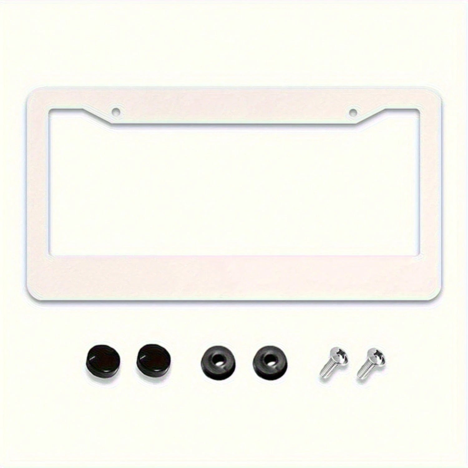 1PC Aluminum License Plate Frame With A Decorative Ladybug Design- Sturdy Metal Holder For Cars, Suitable For Both Men And Women, Features 2 Holes, Compatible With Standard US License Plates, Vehicle
