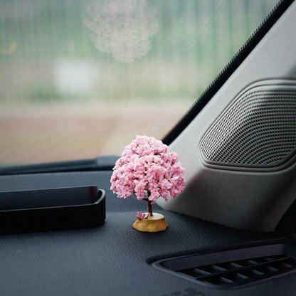 1pc Artificial Flower Tree Car Interior Decor Accessories, Variety Of Mini Love Tree Creative Car Ornaments, Dashboard Decoration
