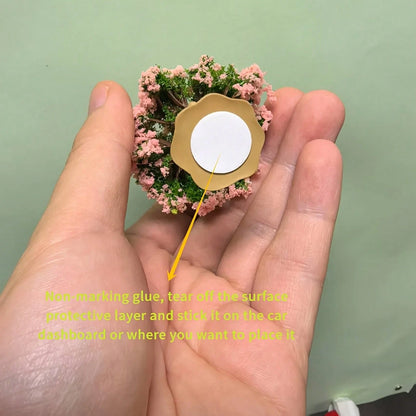 1pc Artificial Flower Tree Car Interior Decor Accessories, Variety Of Mini Love Tree Creative Car Ornaments, Dashboard Decoration