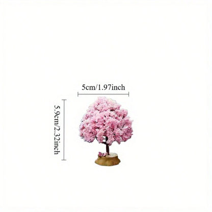 1pc Artificial Flower Tree Car Interior Decor Accessories, Variety Of Mini Love Tree Creative Car Ornaments, Dashboard Decoration