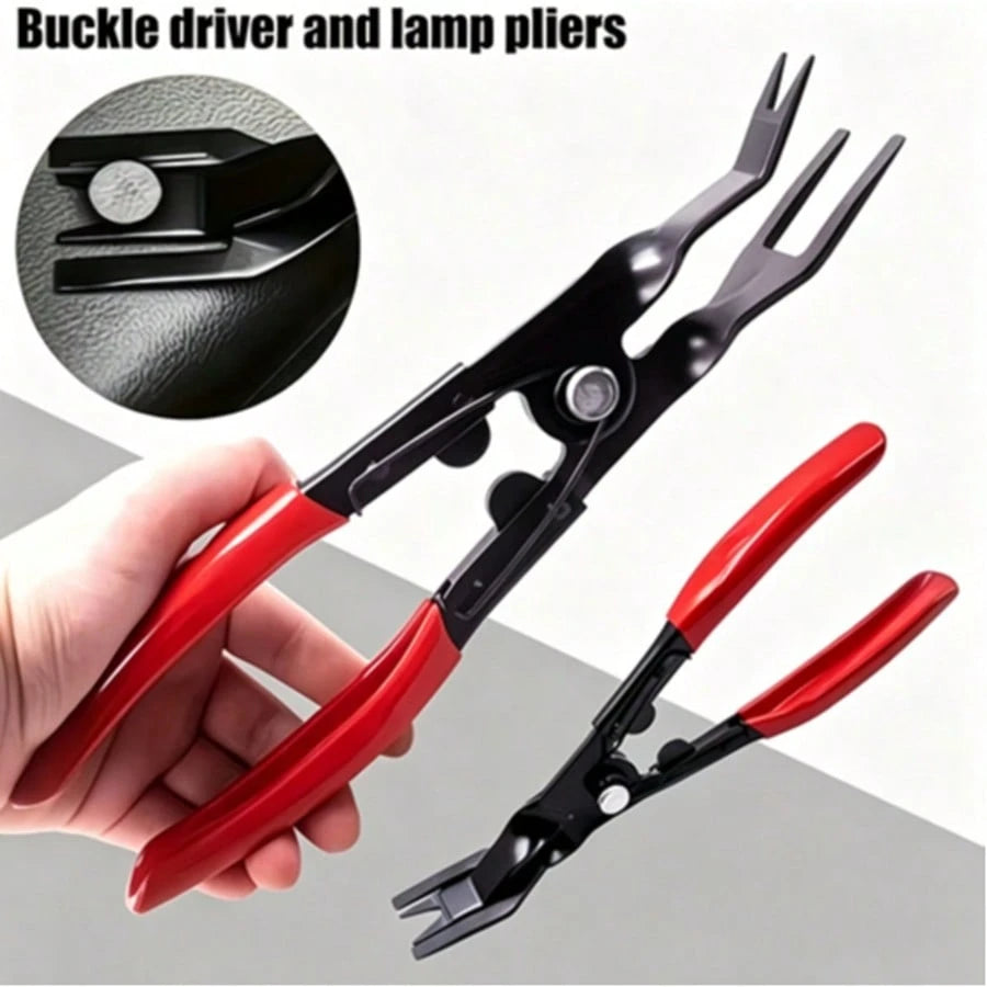 1pc Auto Clip Plier And Fastener Remover, Car Trim Clips, Door Panel, Automotive Fastener Disassembly Tool, Door Panel, Interior, Dashboard Plastic Fastener Rivet Removal Pry Bar Tool, Repair Clip And