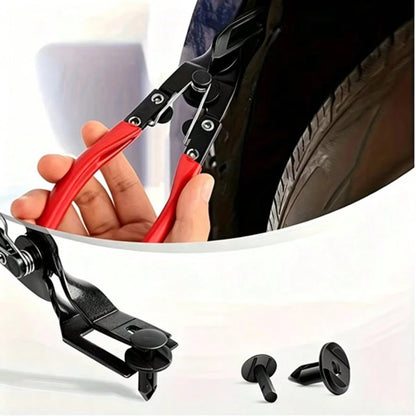 1pc Auto Clip Plier And Fastener Remover, Car Trim Clips, Door Panel, Automotive Fastener Disassembly Tool, Door Panel, Interior, Dashboard Plastic Fastener Rivet Removal Pry Bar Tool, Repair Clip And