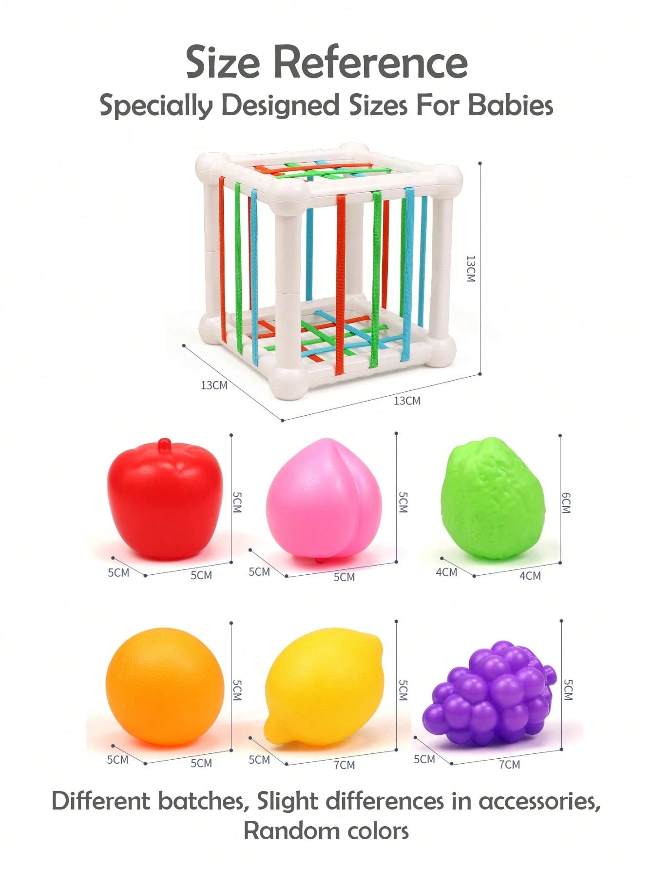1pc Baby Early Education Sensory Educational Toys Fruit Set Concentration Training Sesele Educational Toys
