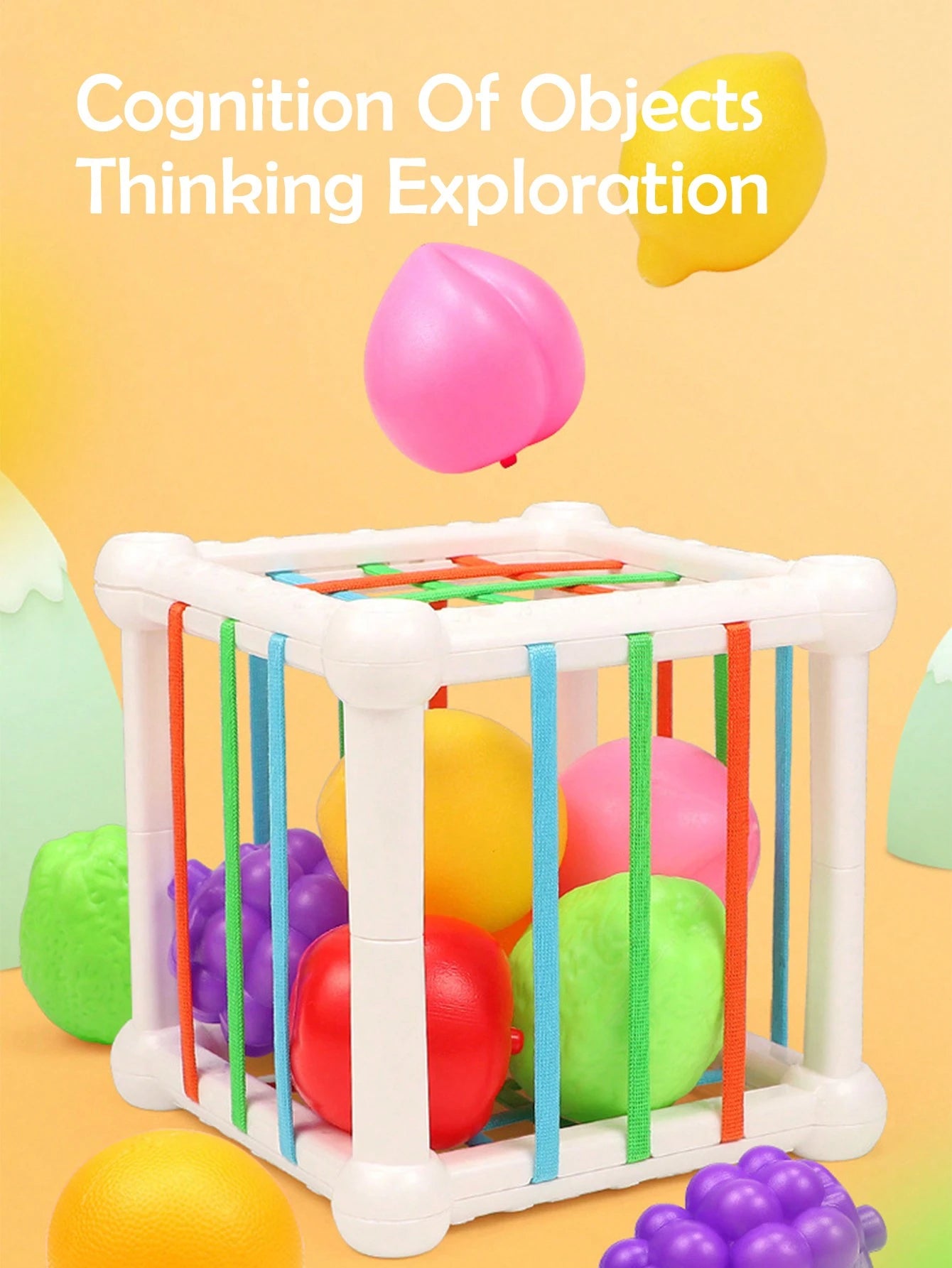 1pc Baby Early Education Sensory Educational Toys Fruit Set Concentration Training Sesele Educational Toys
