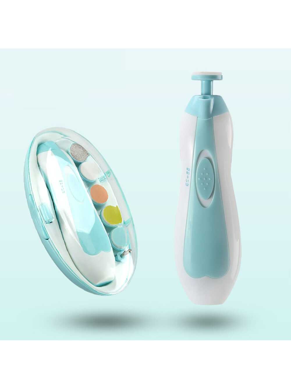 1pc Baby Electric 6-In-1 Nail File, Multifunctional Kids Nail Clipper For Anti Scratch, Includes Nail Care Tools