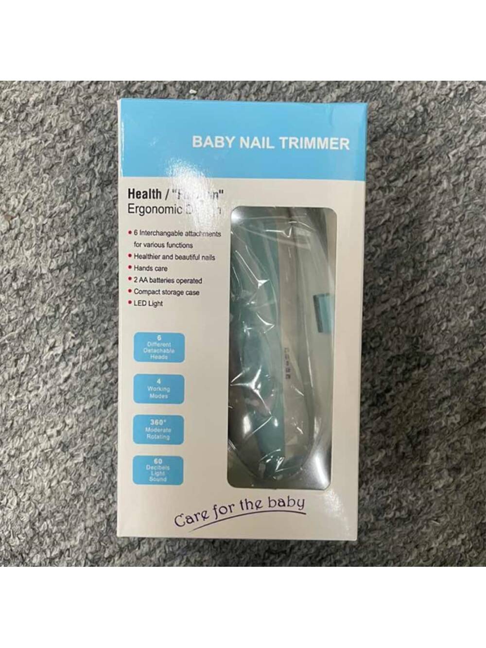 1pc Baby Electric 6-In-1 Nail File, Multifunctional Kids Nail Clipper For Anti Scratch, Includes Nail Care Tools