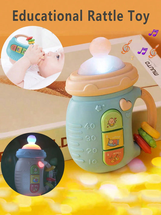 1pc Baby Pacifier Rattle Toy Educational With Light, Music And Sound For Soothing And Calming Infants, Newborns And Toddlers