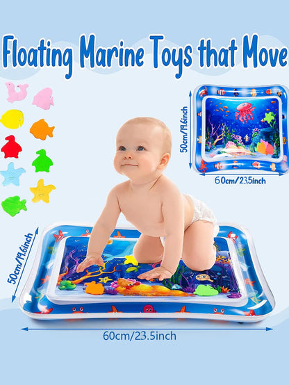 1PC Baby Water Pad Crawling Training Pat Baby Inflatable Pat Water Mat Climbing Mat, Thickened Children's Water Pat Cushion