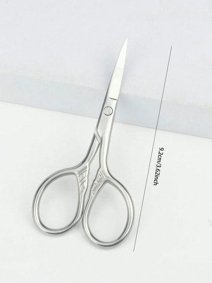 1pc Beard Trimmer Scissors, Grooming Beauty Scissors, Round Tip Small Scissors, Makeup Tool, Sparta Straight Scissors, Cheap, Stocking Stuffers, Makeup, Makeup Tools, Cheap Stuff, Gifts, Gifts For Wom