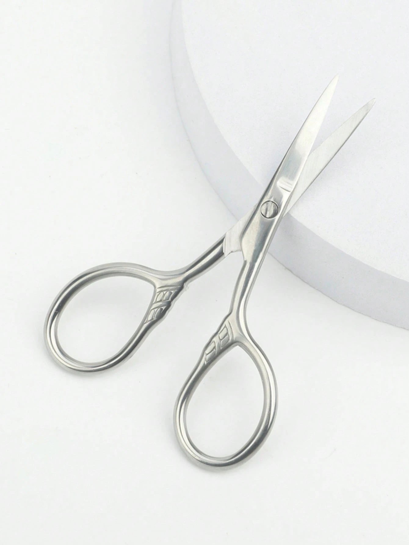 1pc Beard Trimmer Scissors, Grooming Beauty Scissors, Round Tip Small Scissors, Makeup Tool, Sparta Straight Scissors, Cheap, Stocking Stuffers, Makeup, Makeup Tools, Cheap Stuff, Gifts, Gifts For Wom