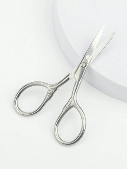 1pc Beard Trimmer Scissors, Grooming Beauty Scissors, Round Tip Small Scissors, Makeup Tool, Sparta Straight Scissors, Cheap, Stocking Stuffers, Makeup, Makeup Tools, Cheap Stuff, Gifts, Gifts For Wom