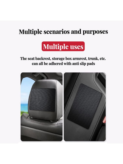 1pc Black Anti-slip Car Phone Holder Mat Silicone Pad For Car Interior, Resistant To High Temperature Fit For Center Console Dashboard