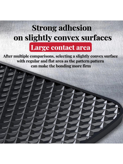 1pc Black Anti-slip Car Phone Holder Mat Silicone Pad For Car Interior, Resistant To High Temperature Fit For Center Console Dashboard