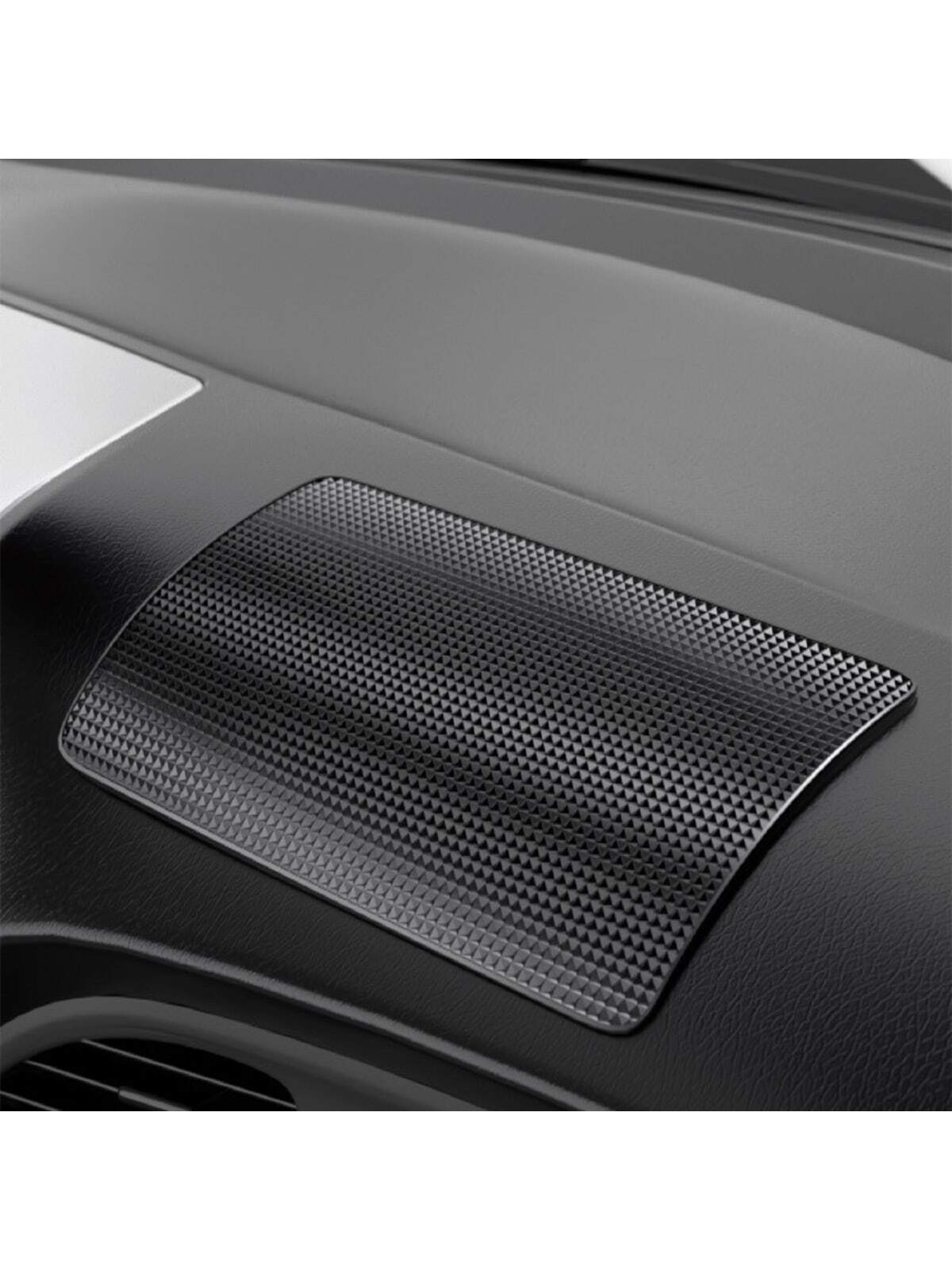 1pc Black Anti-slip Car Phone Holder Mat Silicone Pad For Car Interior, Resistant To High Temperature Fit For Center Console Dashboard