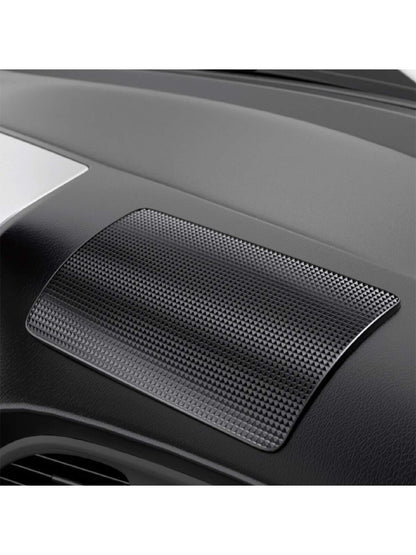 1pc Black Anti-slip Car Phone Holder Mat Silicone Pad For Car Interior, Resistant To High Temperature Fit For Center Console Dashboard