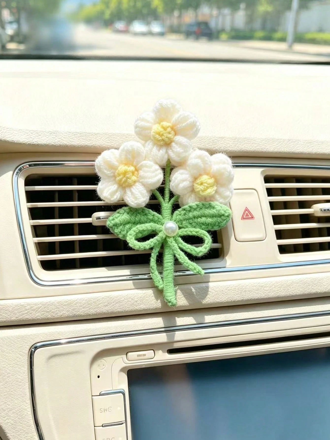 1PC Bouquet Car Air Vent Clip, Exquisite Flower Decoration For Car Air Conditioning Vent