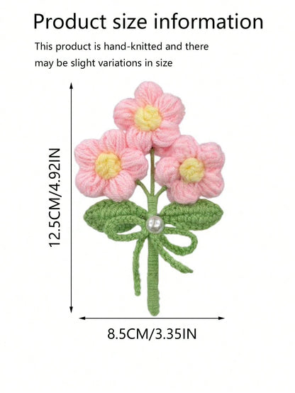 1PC Bouquet Car Air Vent Clip, Exquisite Flower Decoration For Car Air Conditioning Vent