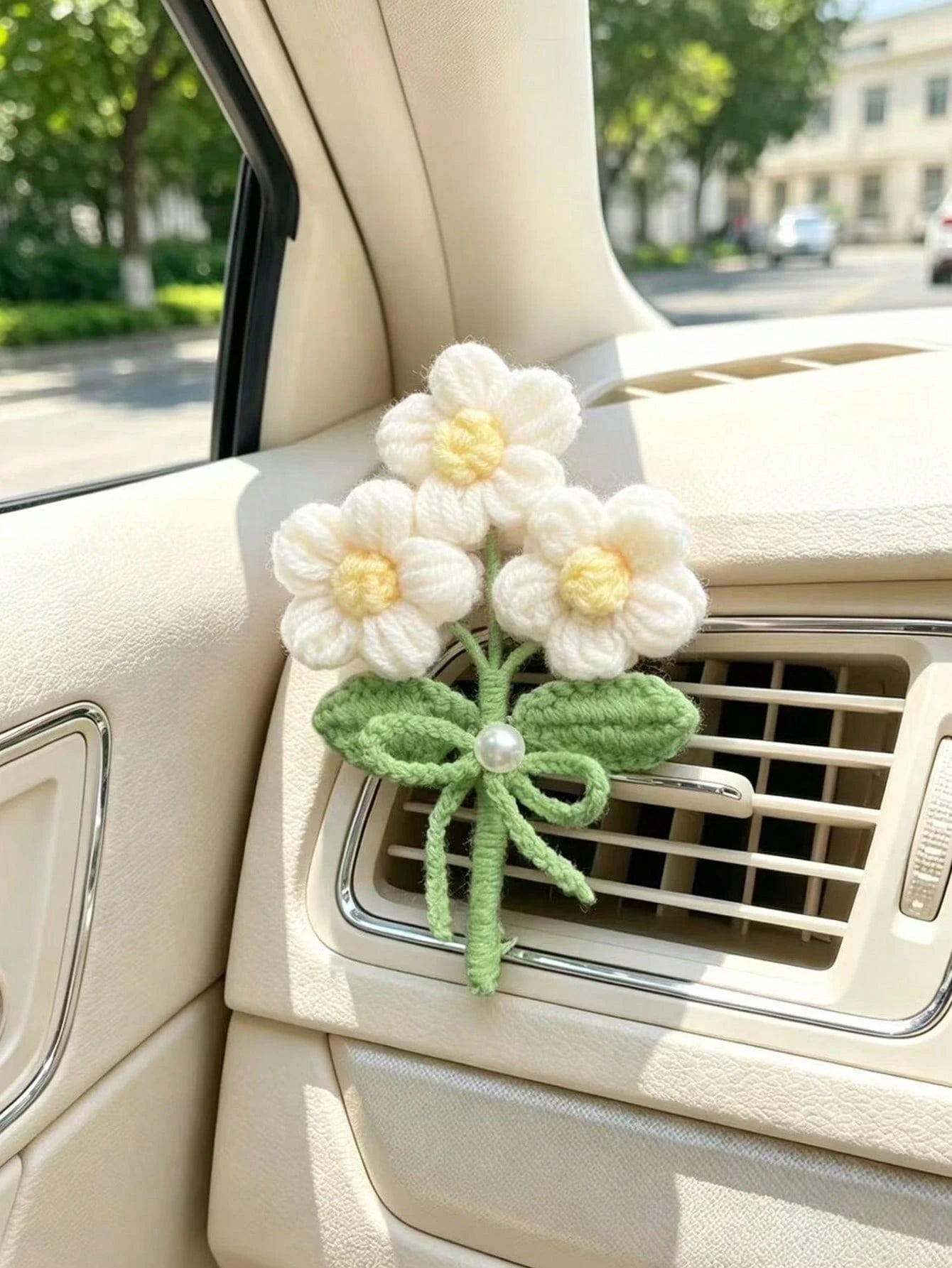 1PC Bouquet Car Air Vent Clip, Exquisite Flower Decoration For Car Air Conditioning Vent