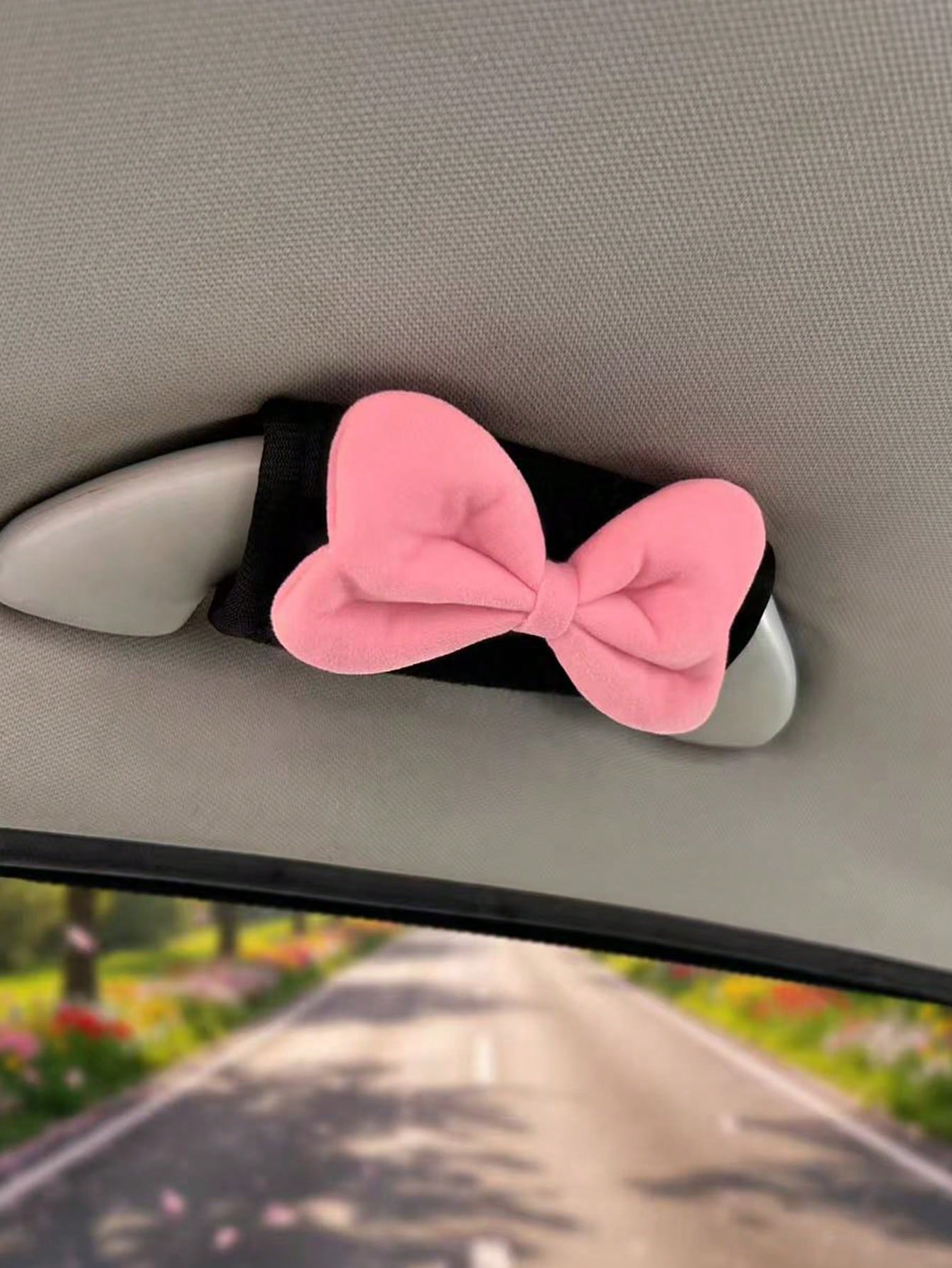 1PC Bow Handle Cover Car Door Handle Protector Decorative Cover Cute Bow Ornament Universal Fit