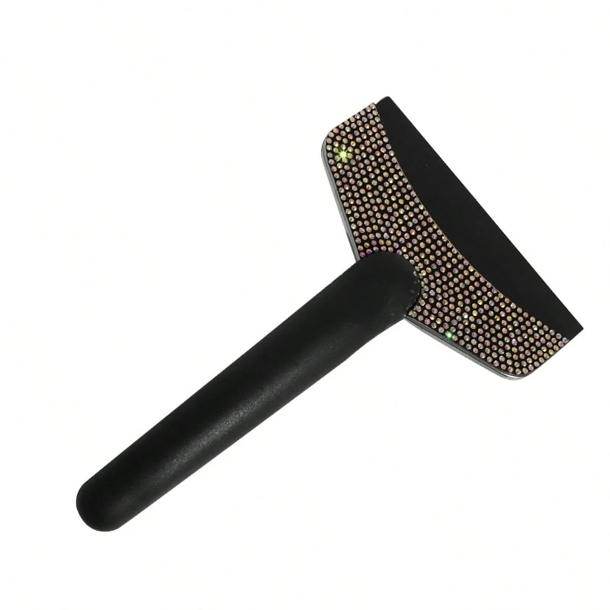 1pc Car Rhinestone Ice Scraper With Long Handle, Frost Remover Brush For Windshield, Stainless Steel Scraper, Car Winter Accessory Suitable For Cars, Trucks, SUVs, Snow Shovel