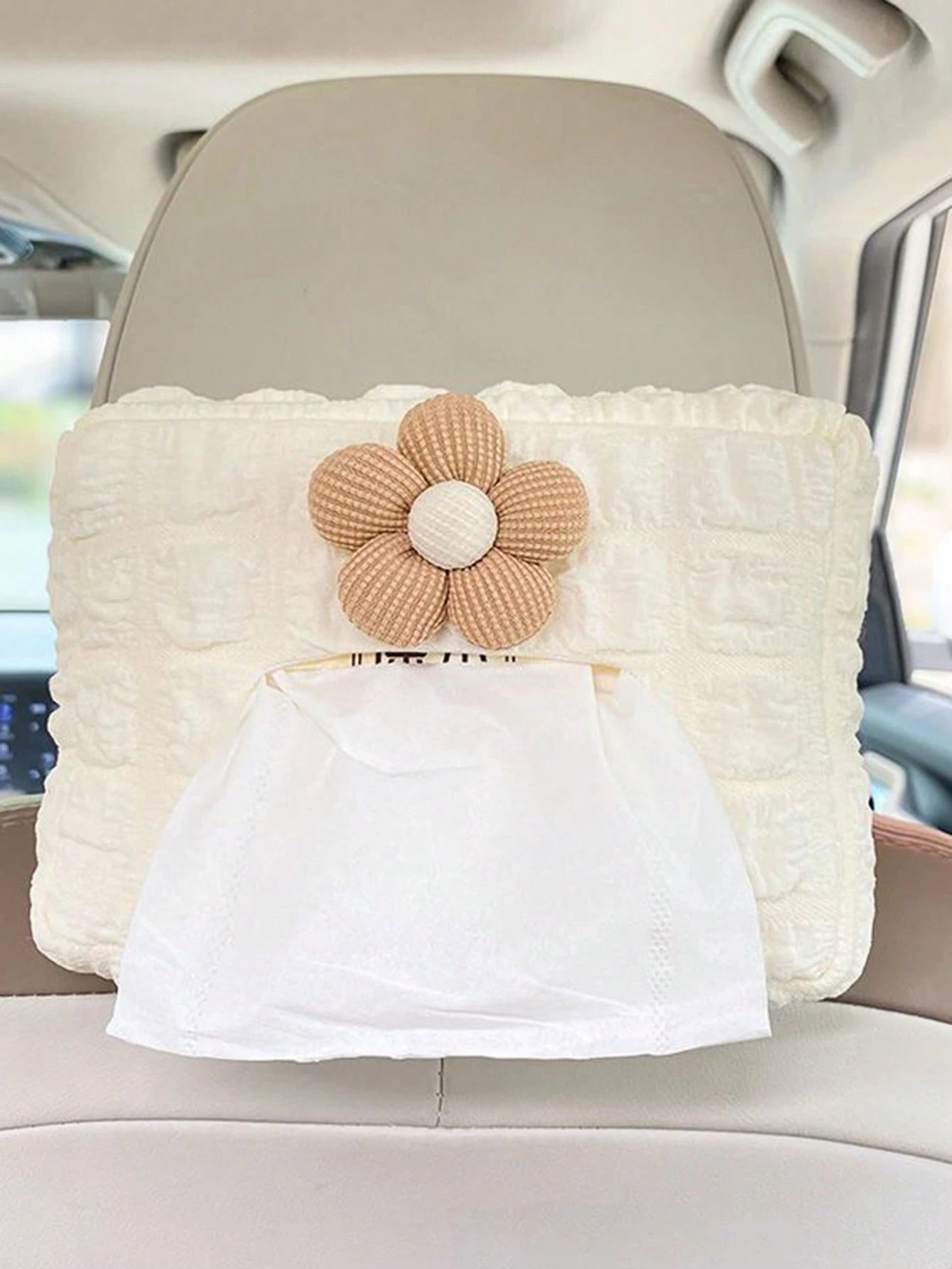 1pc Car Tissue Box, Car Tissue Drawer, Armrest Box, Visor Clip Seat Hanging Cute Minimalist High-End Tissue Holder