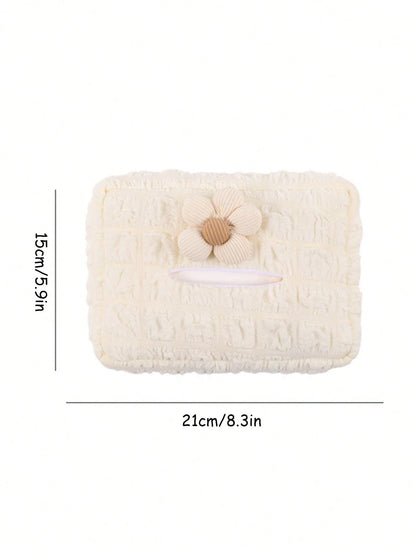 1pc Car Tissue Box, Car Tissue Drawer, Armrest Box, Visor Clip Seat Hanging Cute Minimalist High-End Tissue Holder
